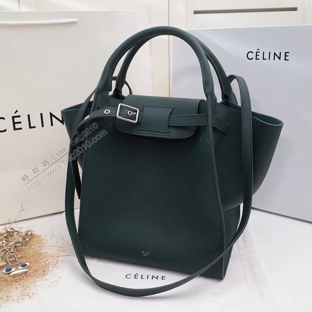 Celine女包 賽琳平紋小牛皮手袋 Céline big bag Celine手提肩背包 183313  slyd2130